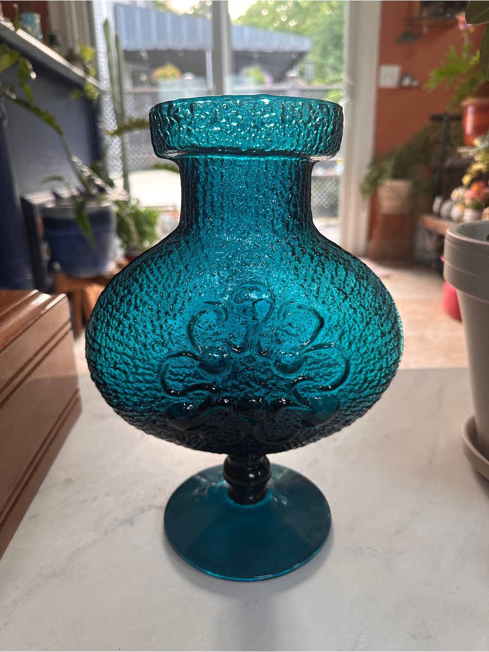 Wayne Husted for Stelvia Blue Glass vase - Picture 3 of 7